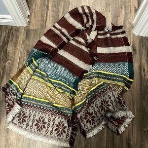 Zara multi colour winter scarf